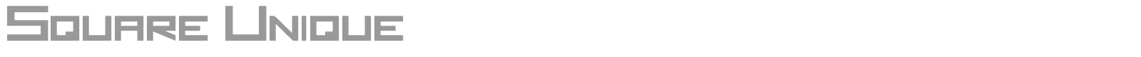 Square Unique font preview